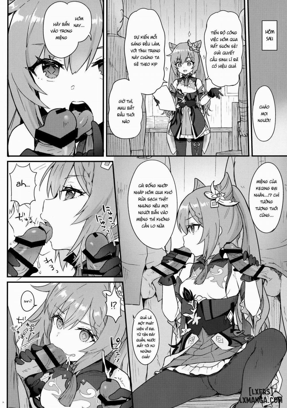Keqing-chan ga Buka o Shigoki Makuru Hon Oneshot trang 6