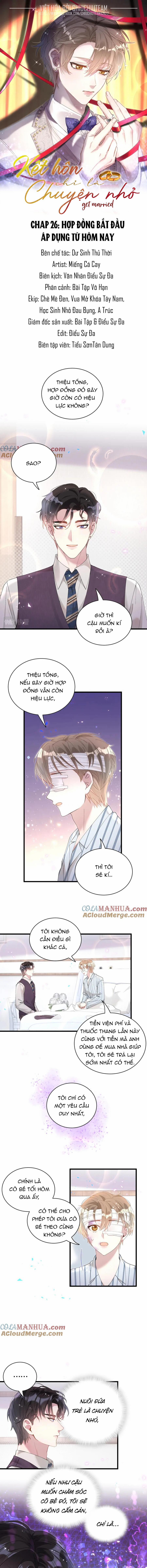 Kết Hôn Là Chuyện Nhỏ 26 trang 0