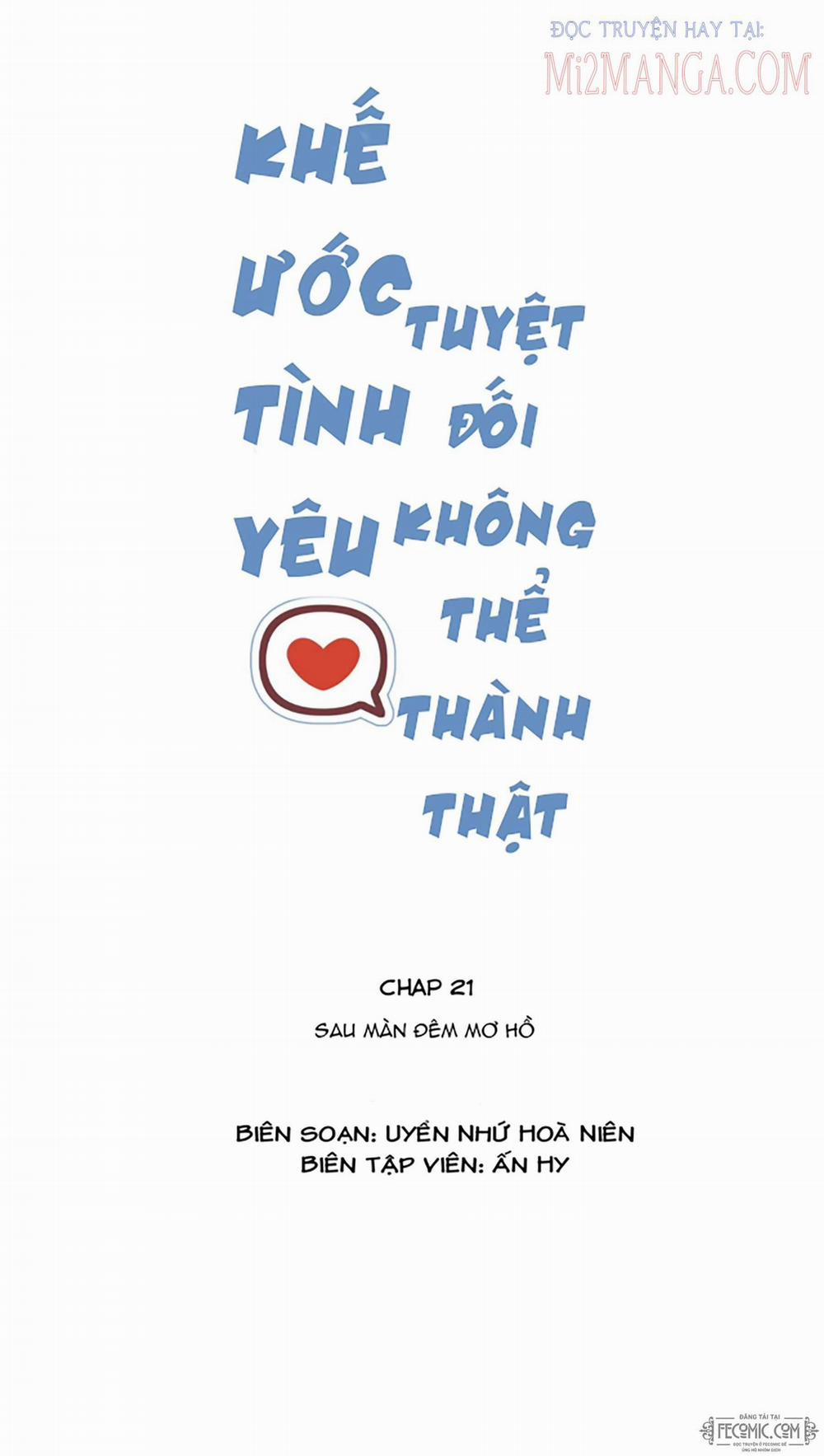 Khế Ước Tình Yêu: Tuyệt Đối Không Thể Phim Giả Tình Thật 21 trang 0