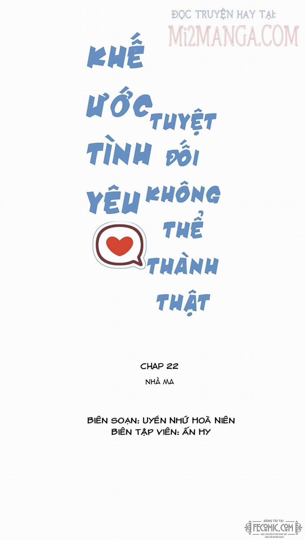 Khế Ước Tình Yêu: Tuyệt Đối Không Thể Phim Giả Tình Thật 22 trang 0