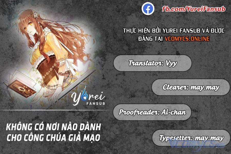 Không Có Nơi Nào Dành Cho Công Chúa Giả Mạo 9 trang 0