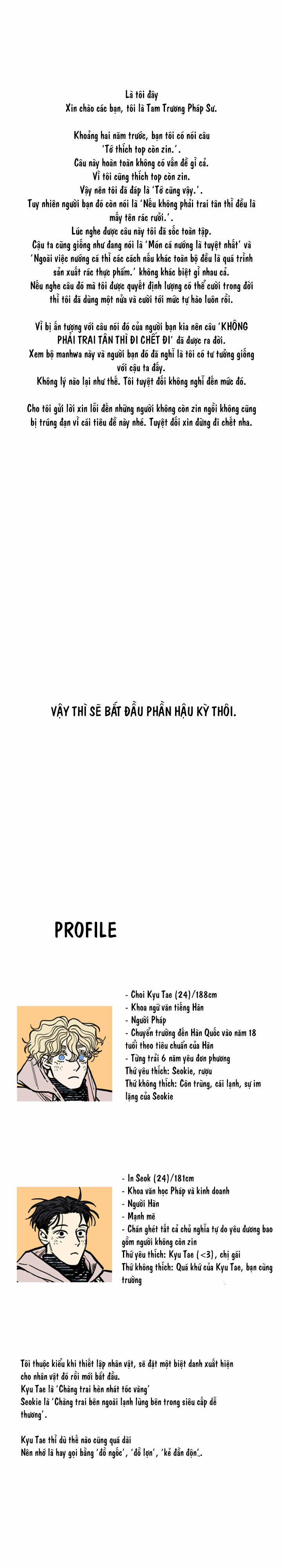 Không phải trai tân thì đi chết đi 17 trang 1