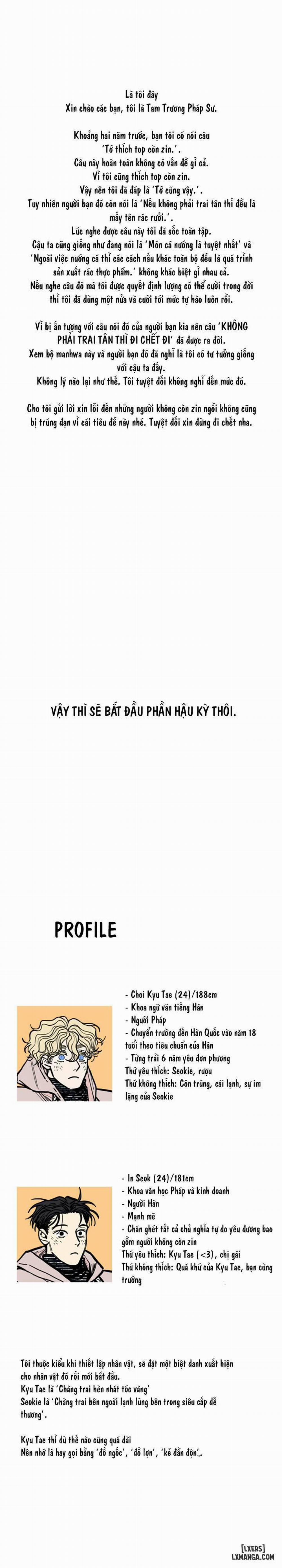 Không phải trai tân thì đi chết đi Hậu kỳ 0 Hết trang 1