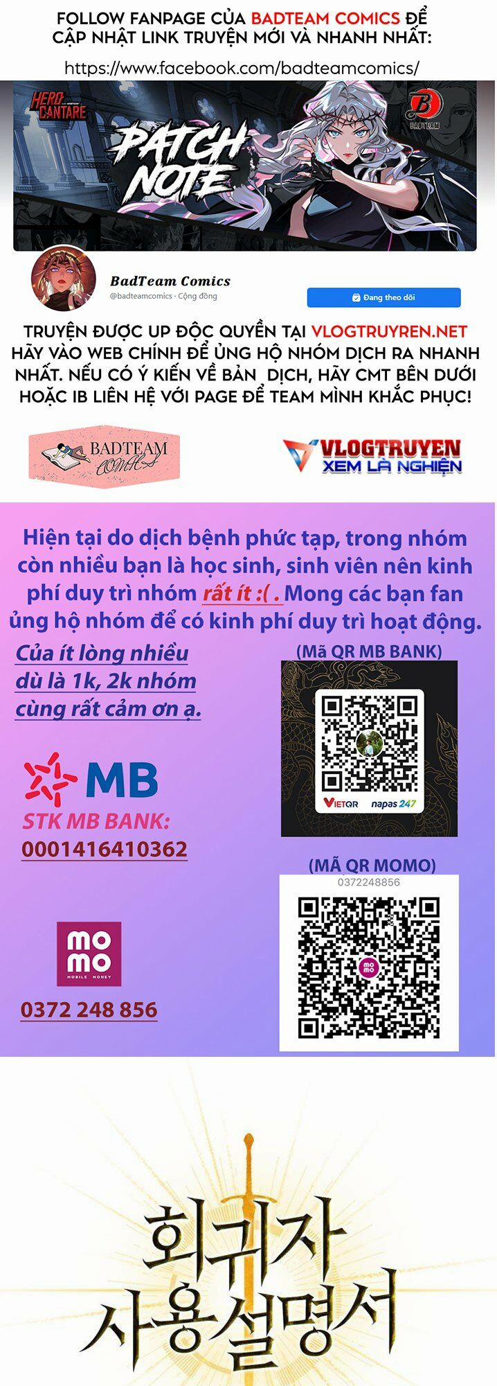 Kí Sự Hồi Quy (Regressor Instruction Manual) 3 trang 0