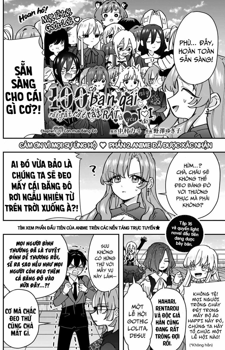 Kimi No Koto Ga Dai Dai Dai Dai Daisuki Na 100-Ri No Kanojo 163 trang 2