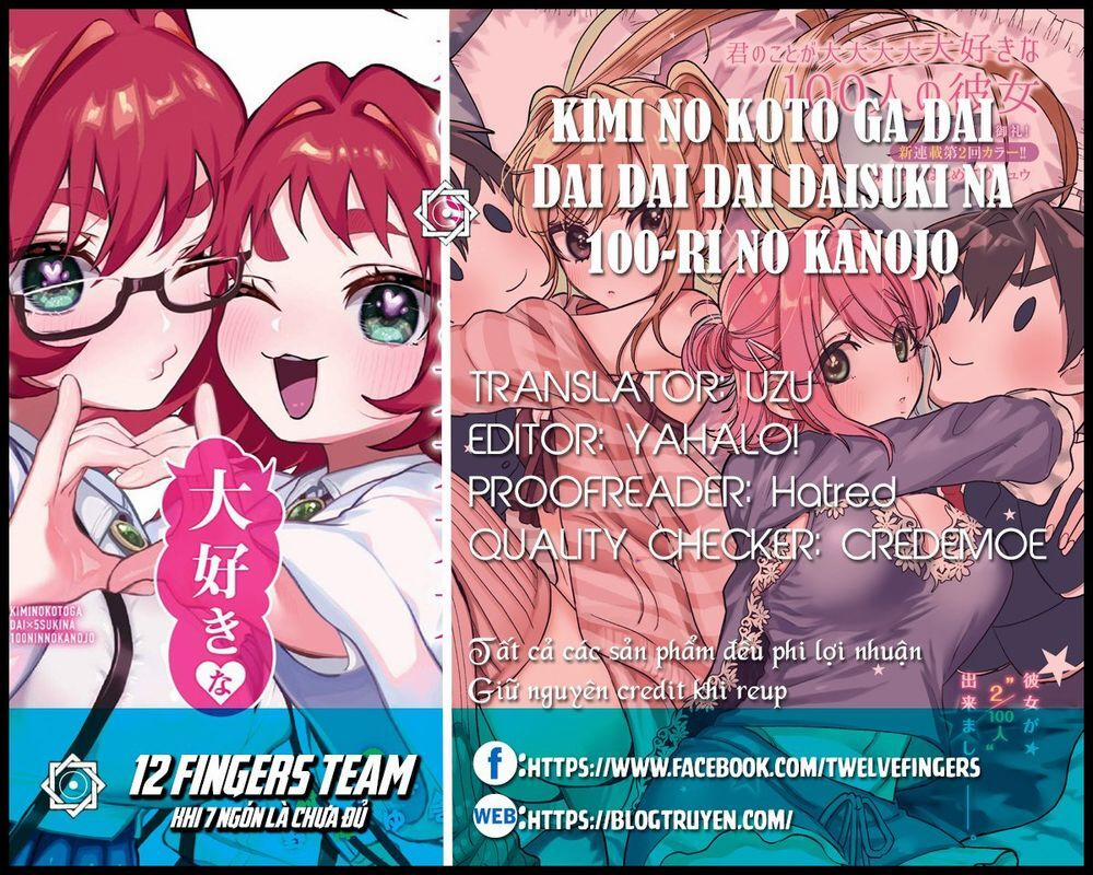 Kimi No Koto Ga Dai Dai Dai Dai Daisuki Na 100-Ri No Kanojo 24 trang 1