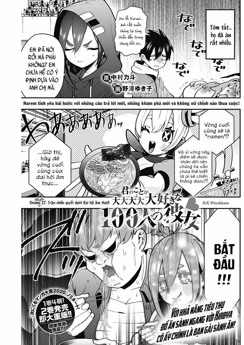 Kimi No Koto Ga Dai Dai Dai Dai Daisuki Na 100-Ri No Kanojo 27 trang 3