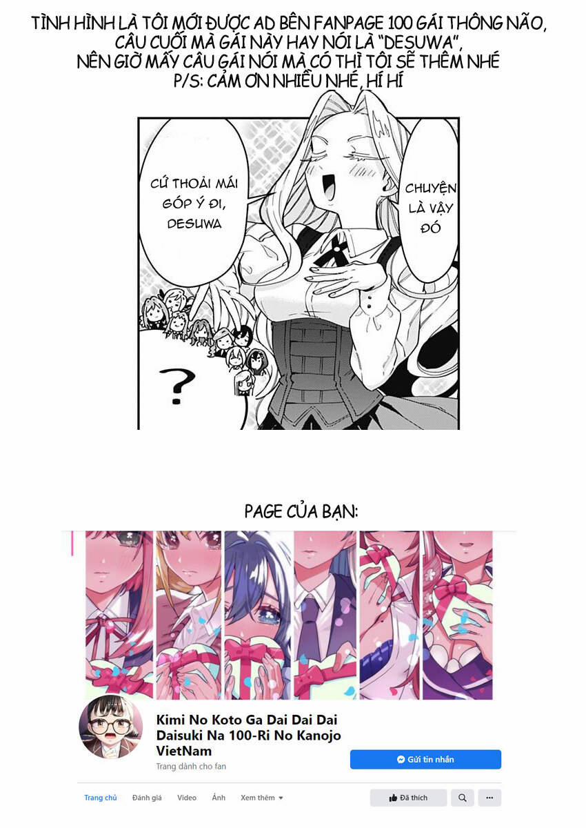 Kimi No Koto Ga Dai Dai Dai Dai Daisuki Na 100-Ri No Kanojo 42 trang 21