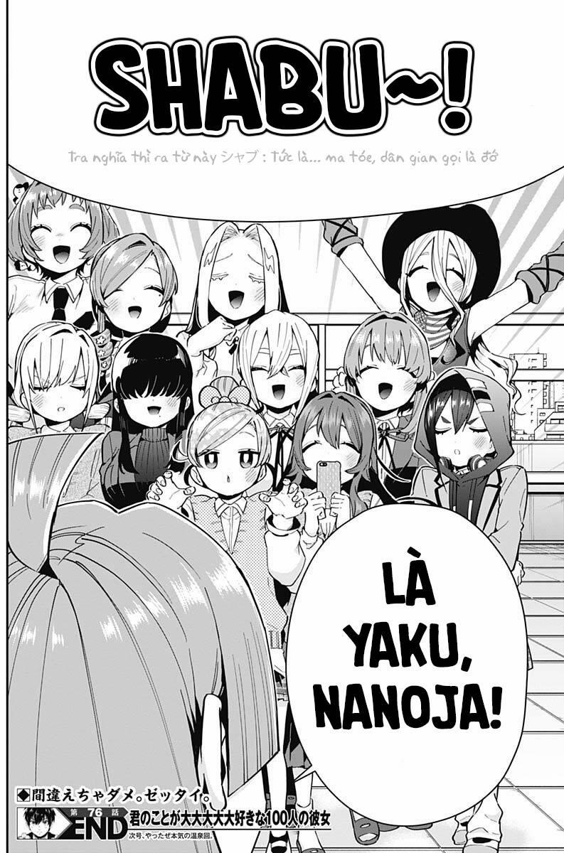 Kimi No Koto Ga Dai Dai Dai Dai Daisuki Na 100-Ri No Kanojo 76 trang 21