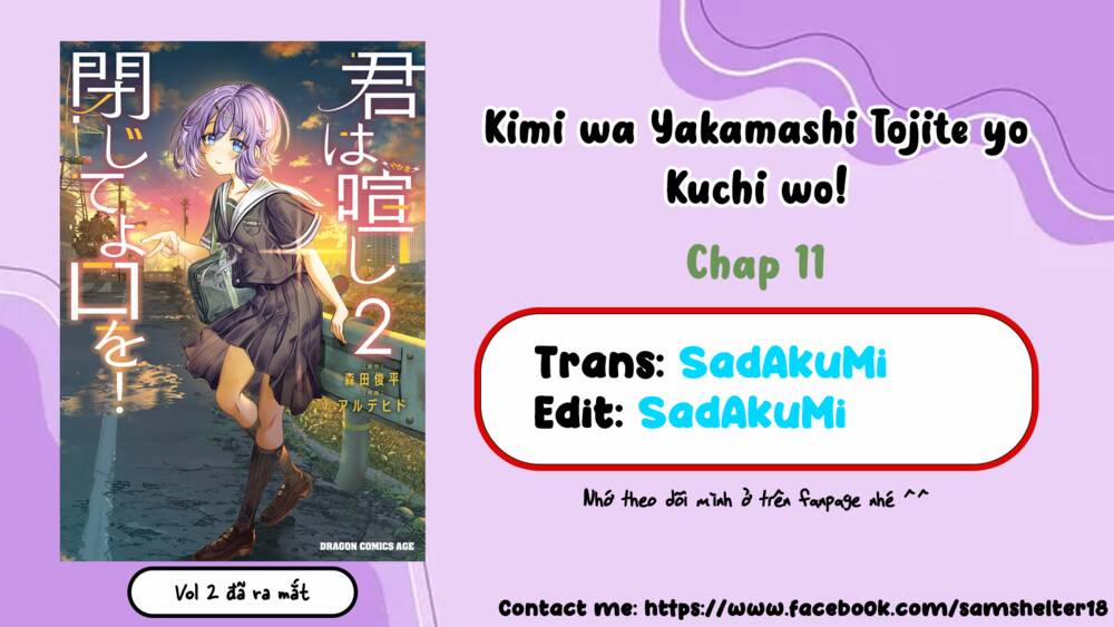 Kimi Wa Yakamashi Tojite Yo Kuchi Wo! 11 trang 0