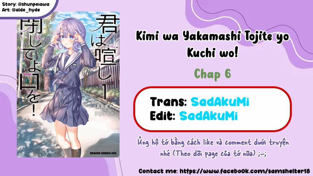 Kimi Wa Yakamashi Tojite Yo Kuchi Wo! 6 trang 0