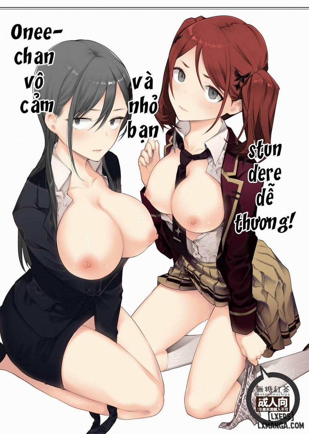 Kinjo no Tsuntsun Imouto to Muhyoujou Ane ni Semarare Ecchi Oneshot trang 0