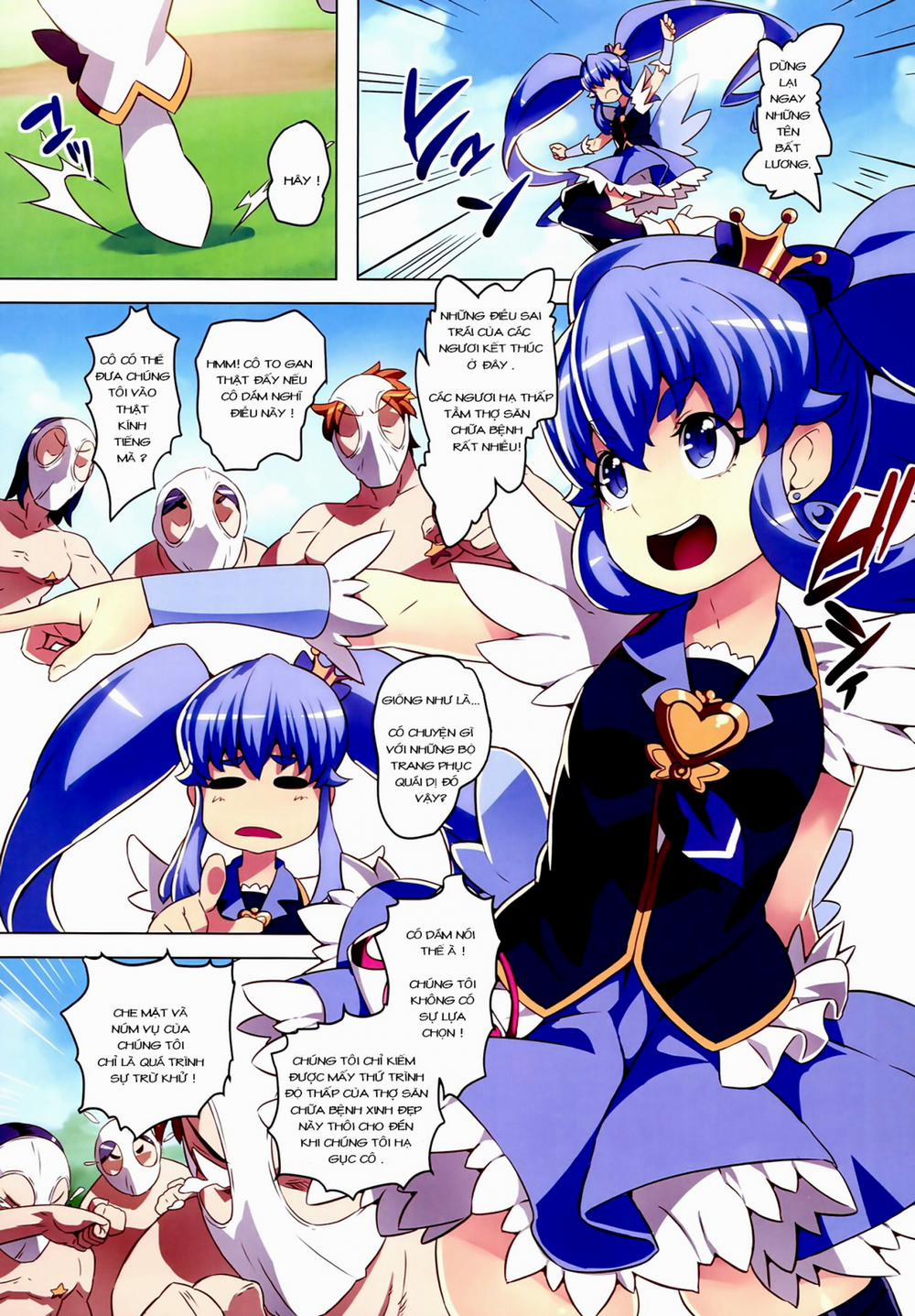 Kinkyuu!! Tenkuu ni Mau Aoki Joou wo Kare! (Happiness Charge Precure!) Oneshot trang 3