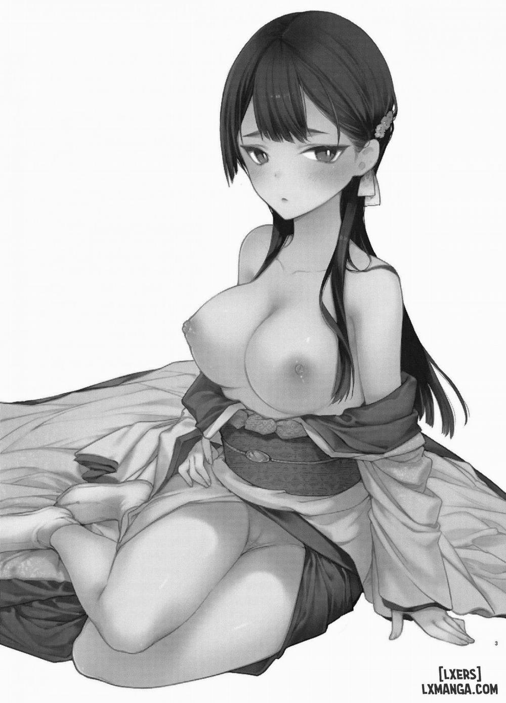 Kitsume na Kimono Niizuma to Kyoukotoba Ecchi Oneshot trang 3