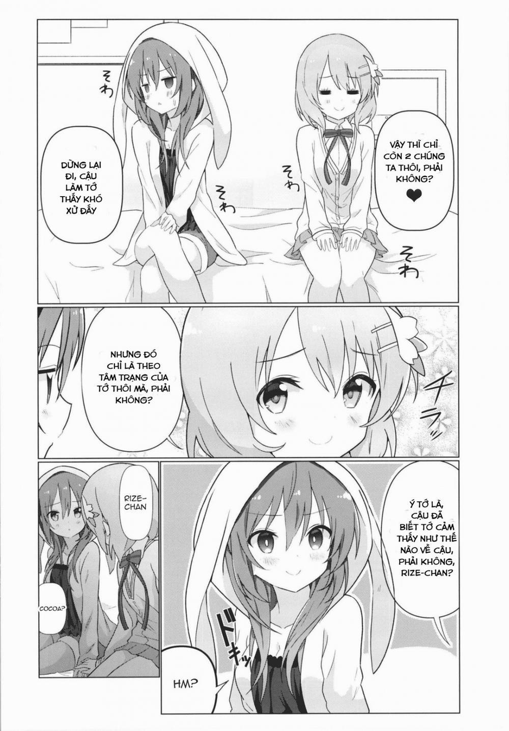 KokoRize de Yuri ni Mezameru Hon (Gochuumon wa Usagi desu ka?) Oneshot trang 5