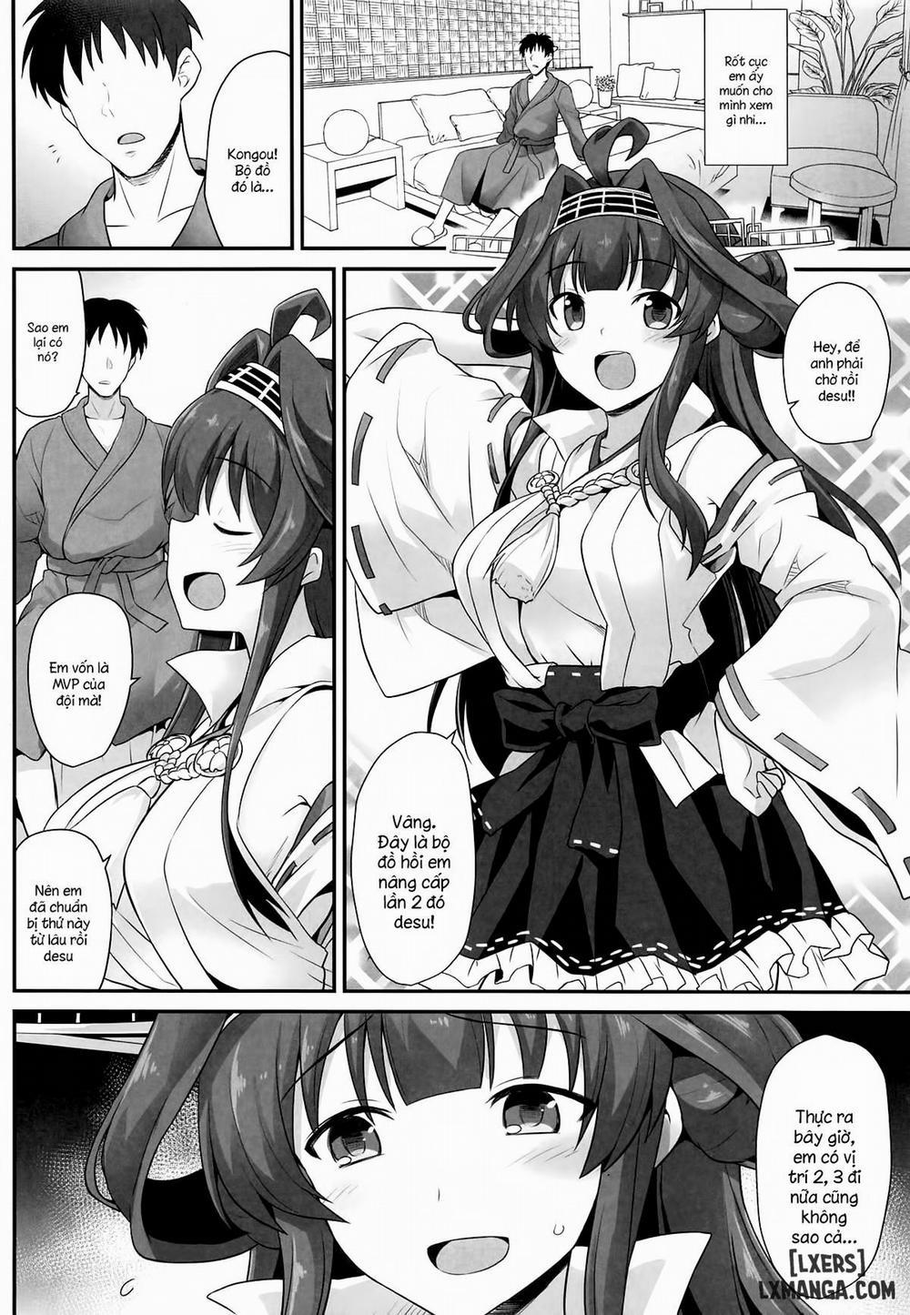 Kongou-chan to Love Love Shinkon Play Oneshot trang 6
