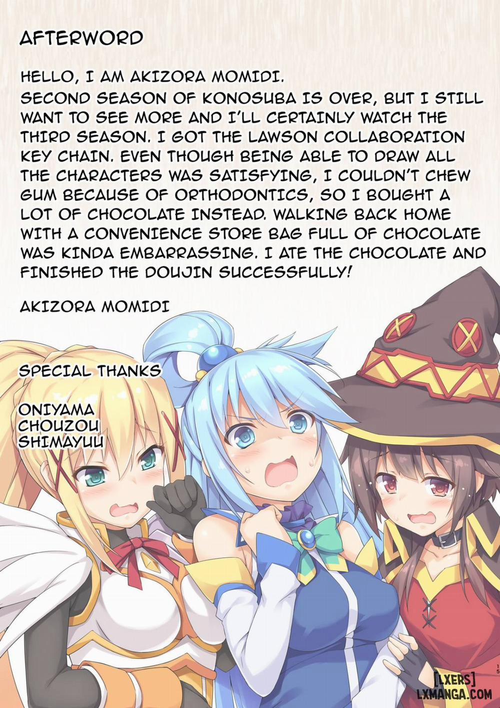 Kono Subarashii Seiyoku ni Syukufuku o Oneshot trang 15