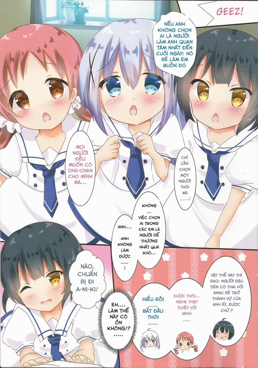 Kozukuri Chimahametai (Gochuumon wa Usagi Desu ka?) Oneshot trang 4