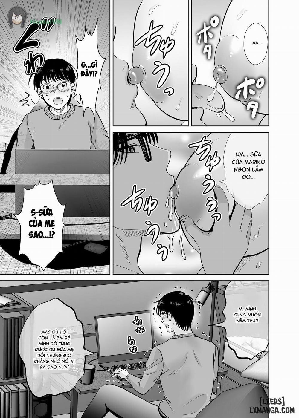 Kyonyuu Kaa-san ga Boku no Me mo Mae de 2 ~Bonyuu Mamire de Ikimakutta Hanashi~ Oneshot trang 19