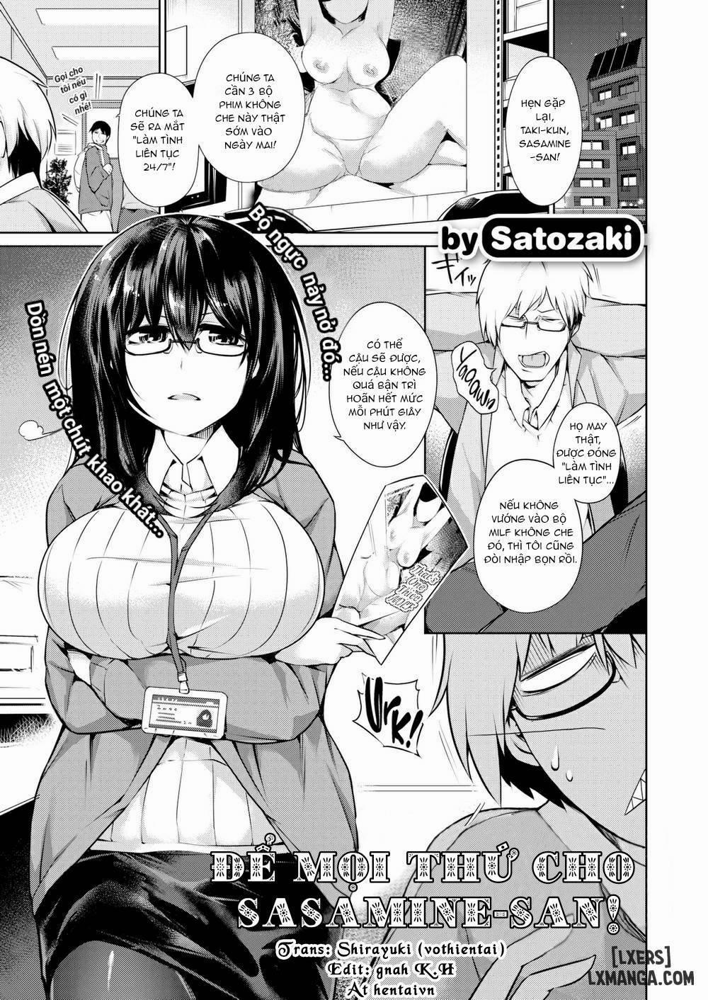 Leave It to Sasamine-san! Oneshot trang 0