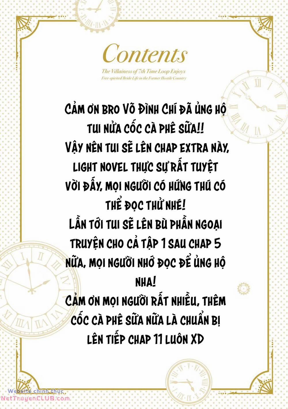 Loop 7-Kaime No Akuyaku Reijou Wa, Moto Tekikoku De Juukimama Na Hanayome Seikatsu O Mankitsu Suru 10.5 trang 12