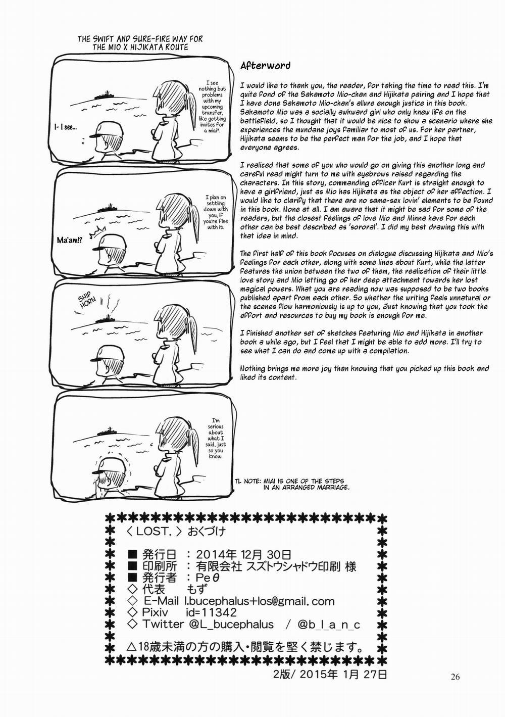 LOST. (Strike Witches) Oneshot trang 25