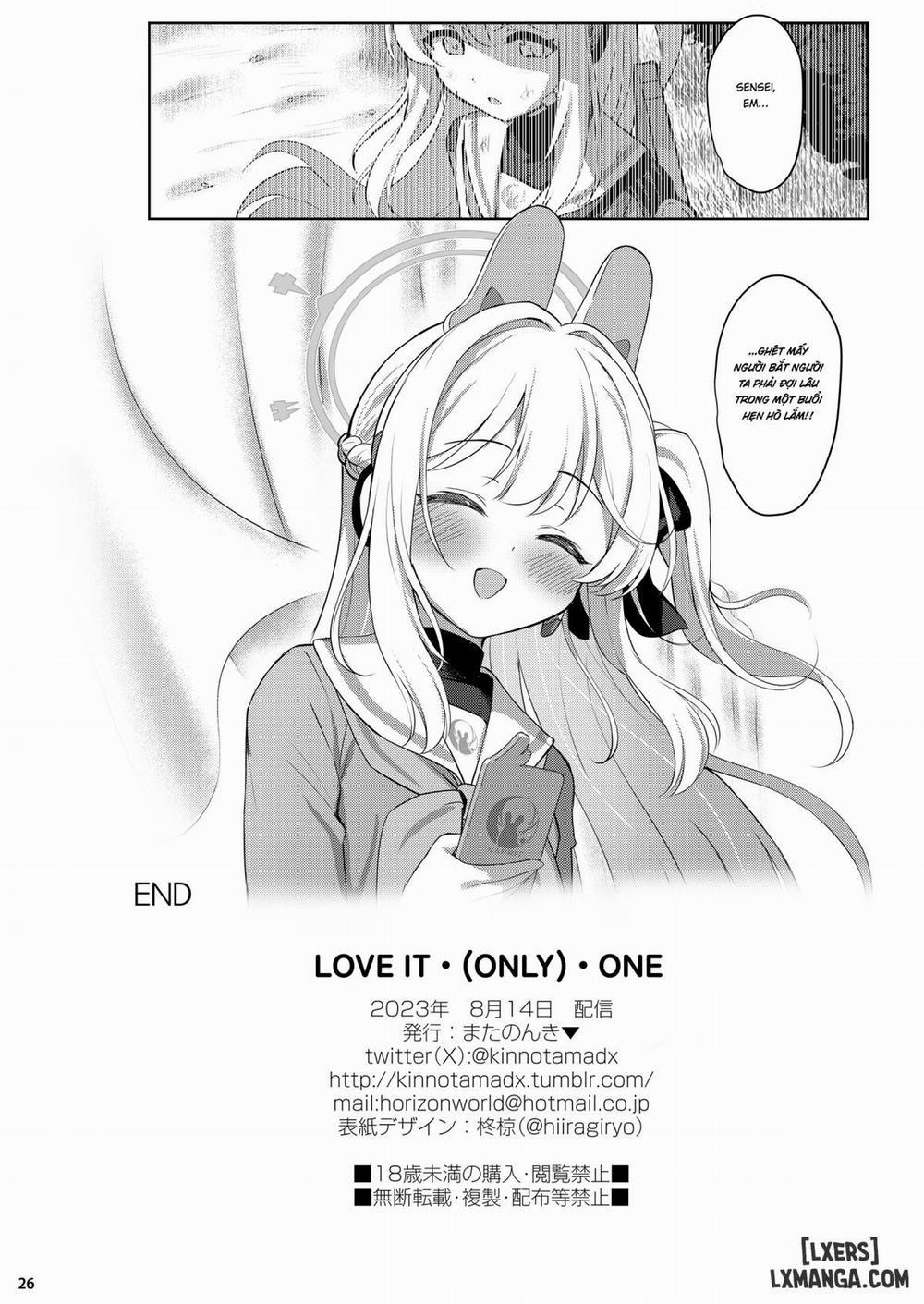 LOVE IT • ONLY • ONE Oneshot trang 25