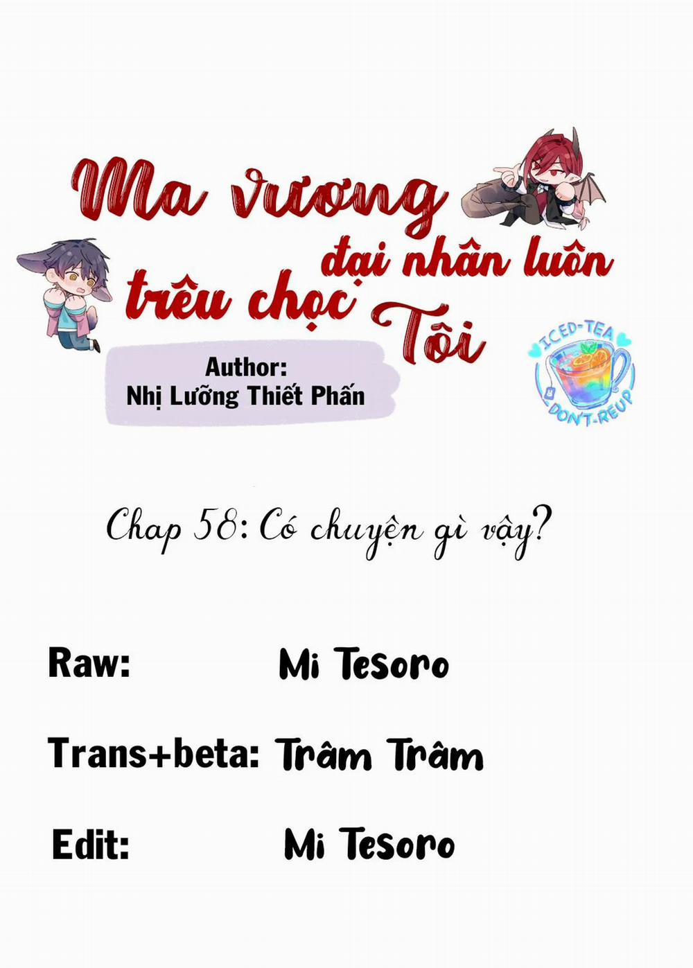 Ma Vương Đại Nhân Luôn Trêu Chọc Tôi 58.2 trang 0