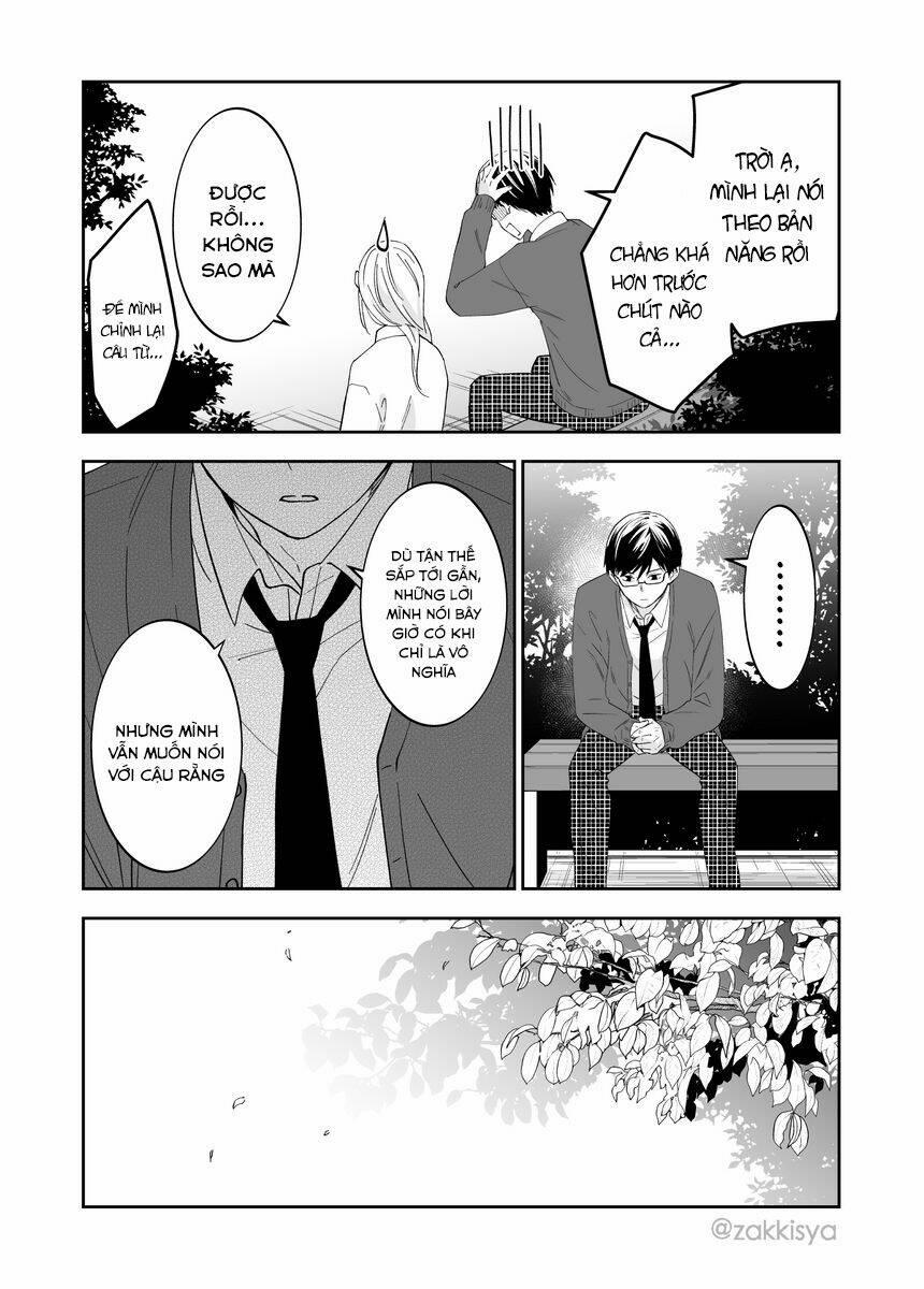 Mai Là Tận Thế Rồi Nên Cậu Có Thể Cho Tôi Sờ Ngực Cậu Được Không? 14 trang 1