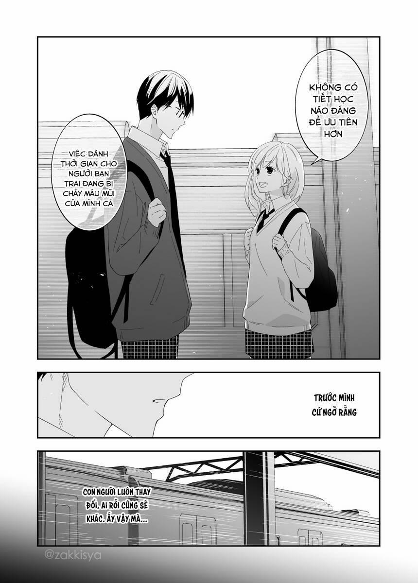 Mai Là Tận Thế Rồi Nên Cậu Có Thể Cho Tôi Sờ Ngực Cậu Được Không? 18 trang 4