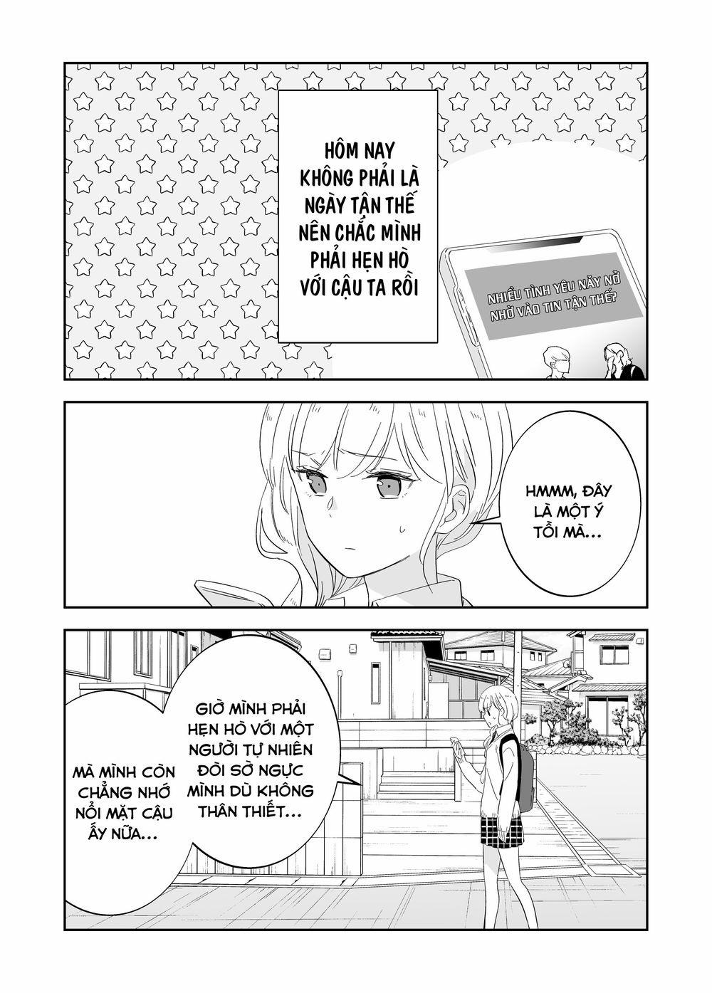 Mai Là Tận Thế Rồi Nên Cậu Có Thể Cho Tôi Sờ Ngực Cậu Được Không? 2 trang 1