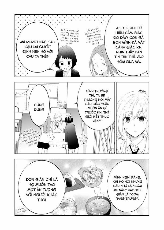 Mai Là Tận Thế Rồi Nên Cậu Có Thể Cho Tôi Sờ Ngực Cậu Được Không? 3 trang 2