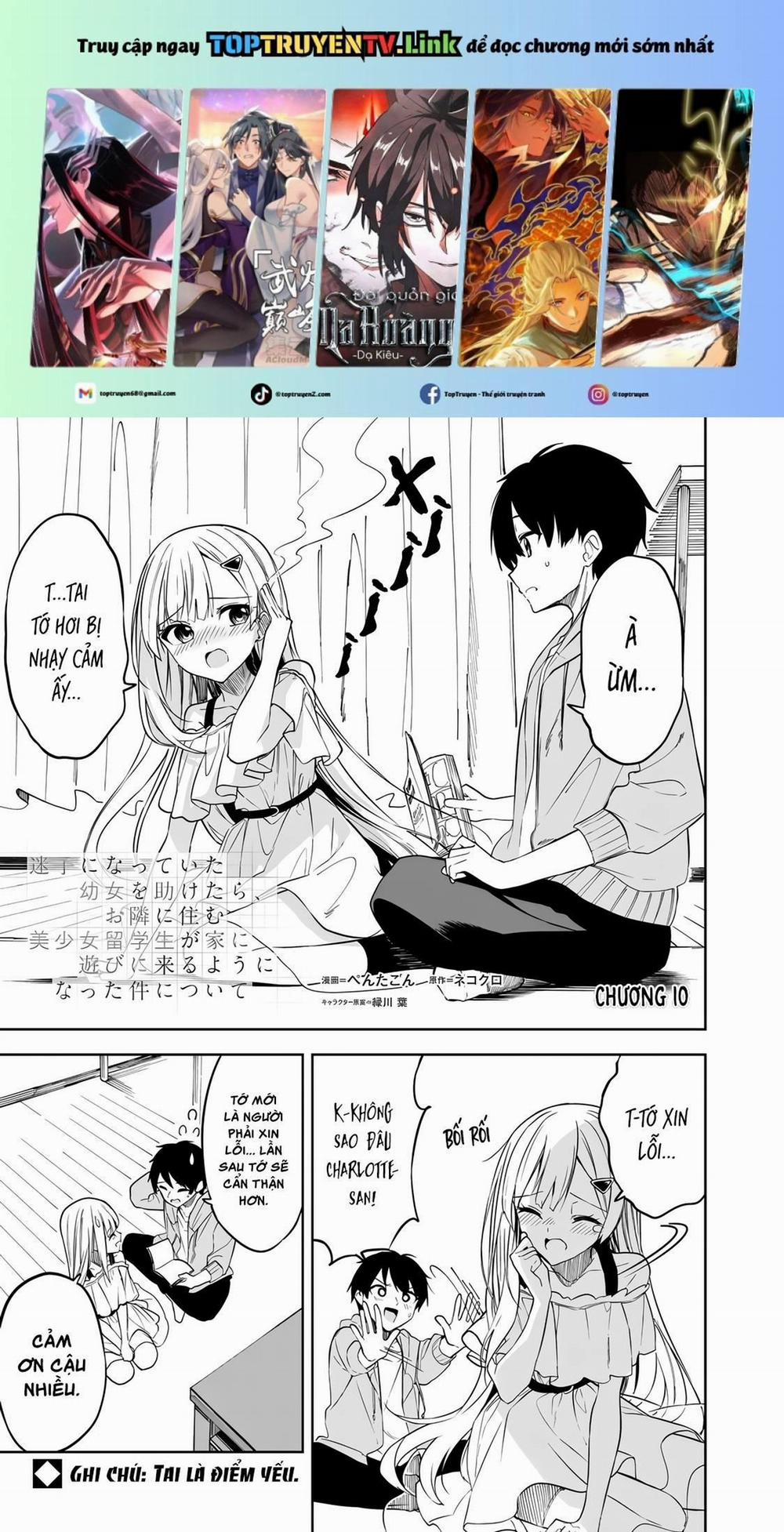 Maigo Ni Natteita Youjo Wo Tasuketara, Otonari Ni Sumu Bishoujo Ryuugakusei Ga Ie Ni Asobi Ni Kuru You Ni Natta Ken Nitsuite 10 trang 0