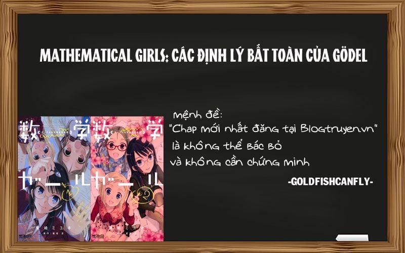 Mathematical Girls: Các Định Lý Bất Toàn Của Gödel 0 0 Quá trình sáng tác Mathematical Girls trang 1