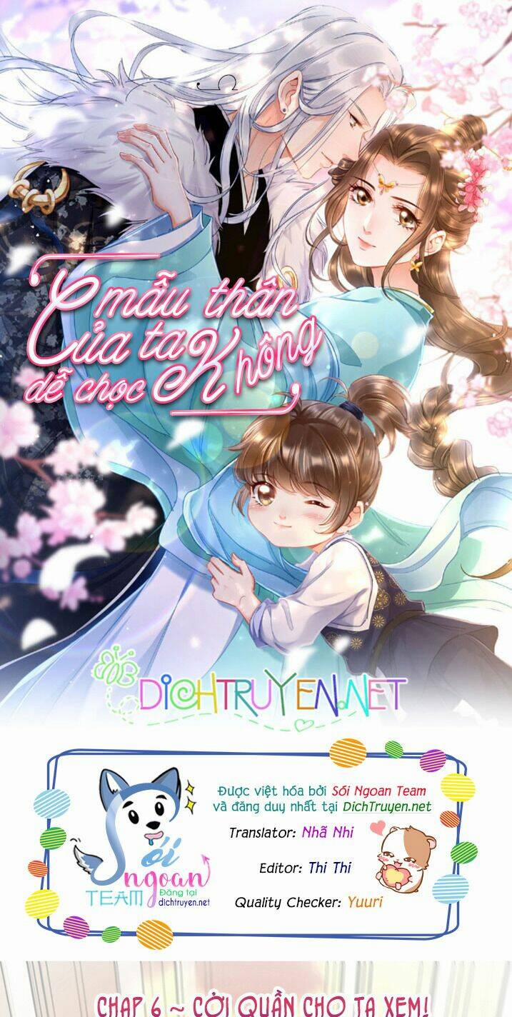 Mẫu Thân Ta Không Dễ Chọc 6 trang 0