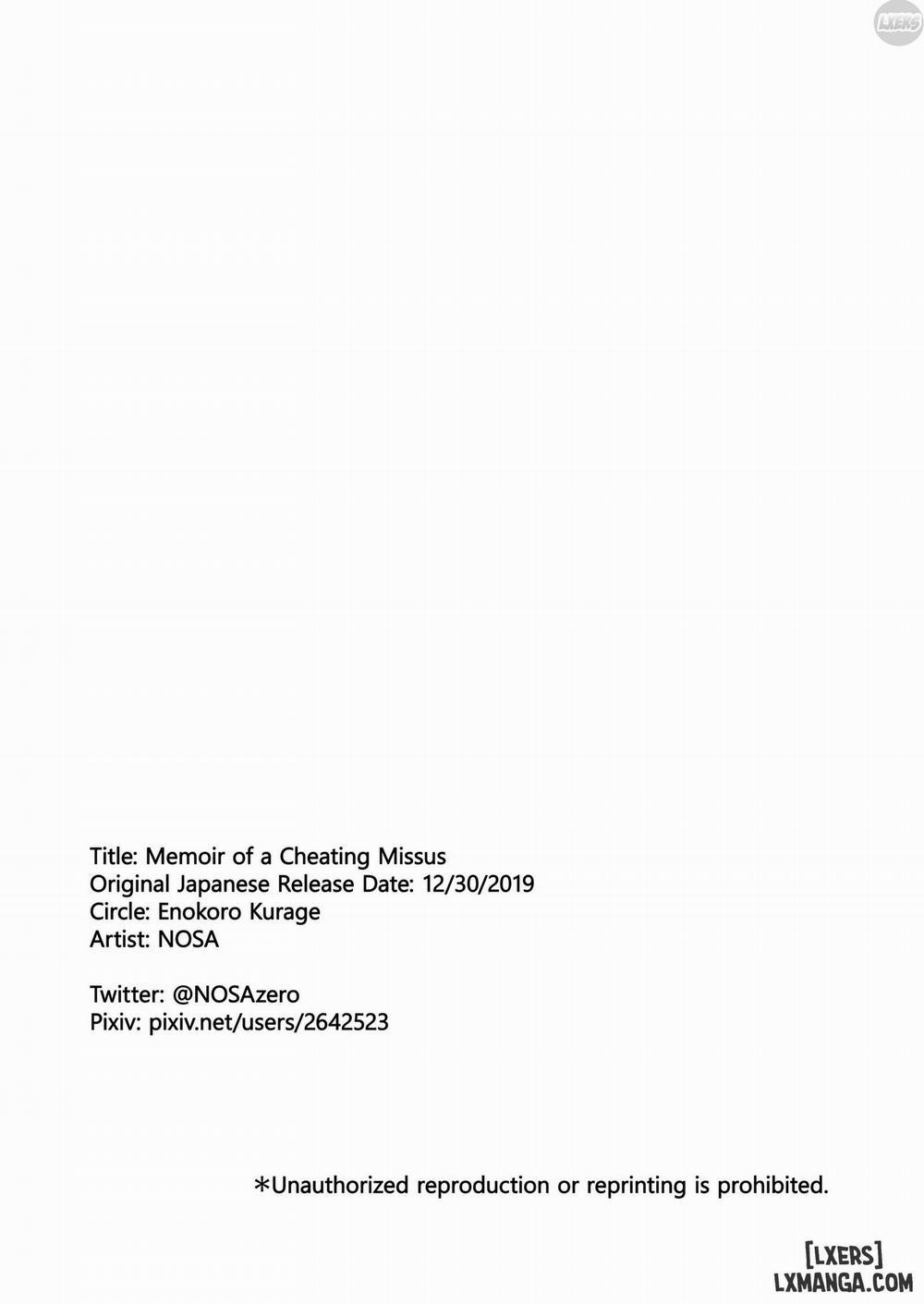 Memoir of a Cheating Missus Oneshot trang 19