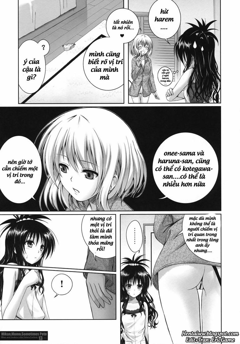 MIKAN,MOMO,SOMETIMES PETA (To Love-Ru Darkness) Oneshot trang 11