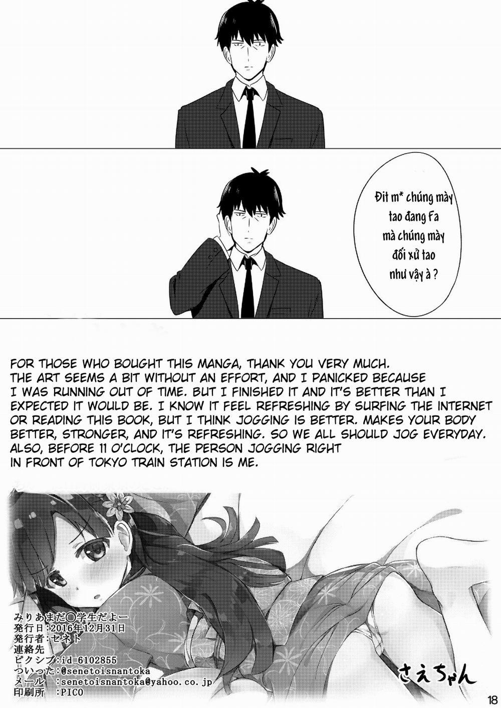 Miria Mada ○gakusei dayo (The Idolmaster) Oneshot trang 17