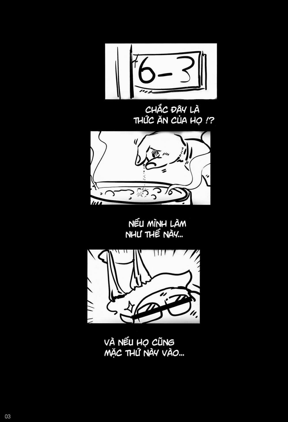 Mitsuba-tachi no Kyuushoku ni Biyaku o Irete Ahetoro Gakkyuu (Mitsudomoe) Oneshot trang 2