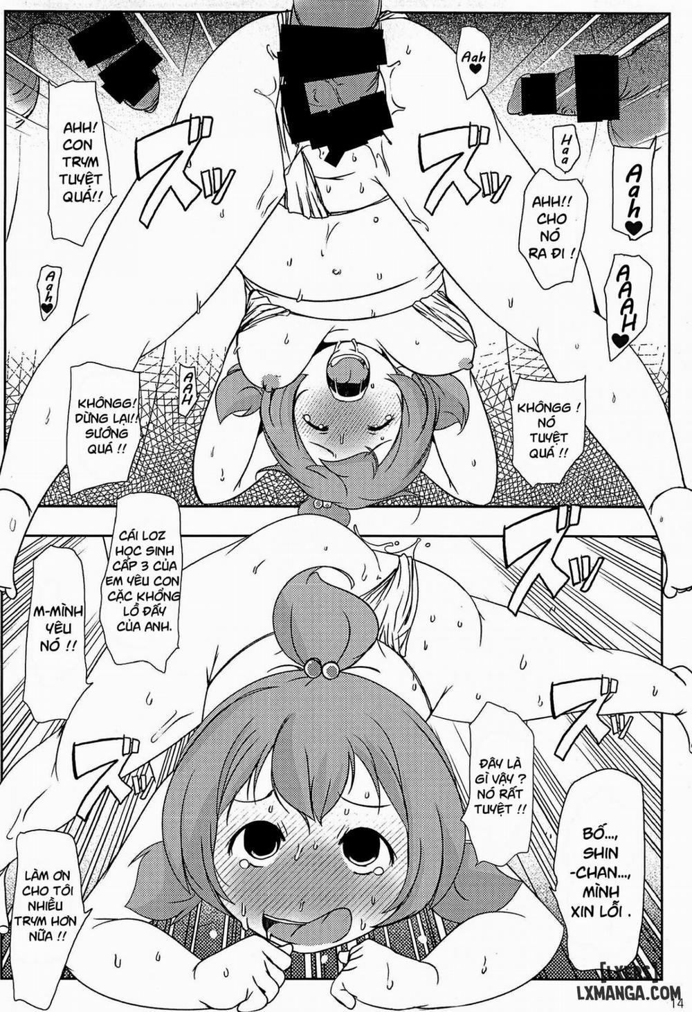 Mitsuba-tachi no Kyuushoku ni Biyaku o Irete Ahetoro Gakkyuu Oneshot trang 13