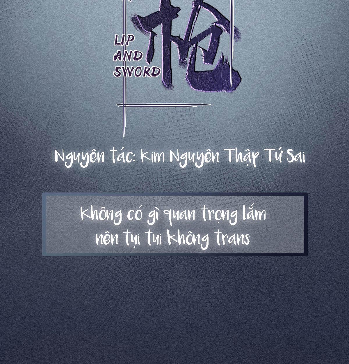 Môi Gươm 1 trang 5