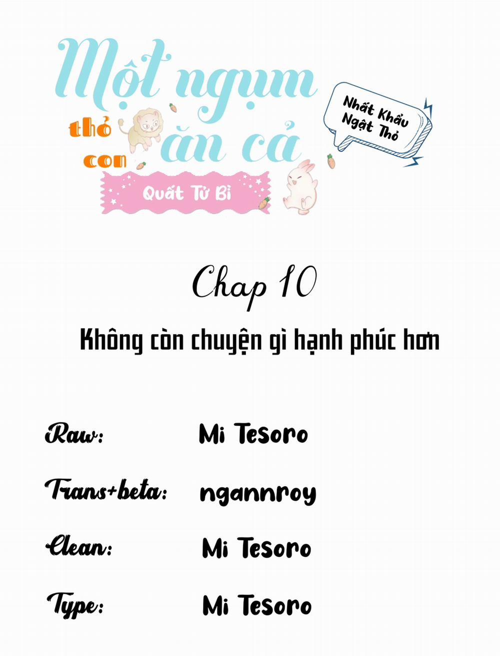 Một Ngụm Ăn Cả Thỏ Con 10 trang 0