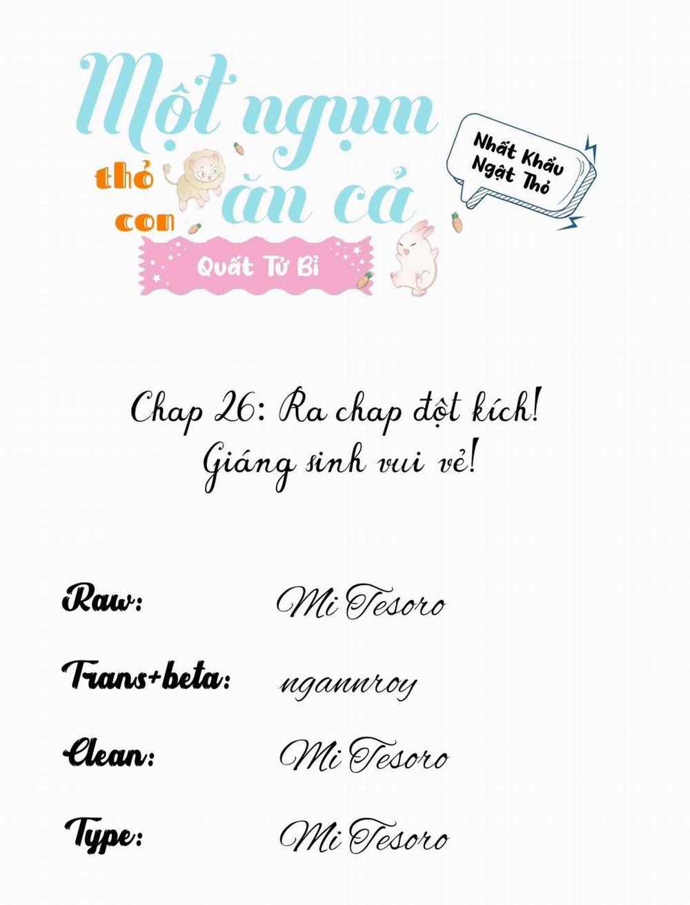 Một Ngụm Ăn Cả Thỏ Con 26 trang 0