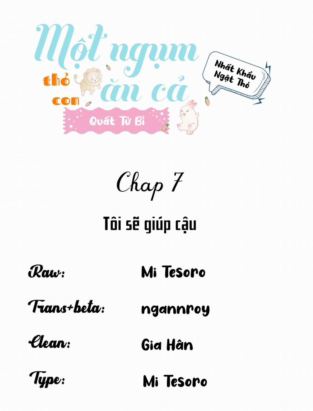 Một Ngụm Ăn Cả Thỏ Con 7 trang 0