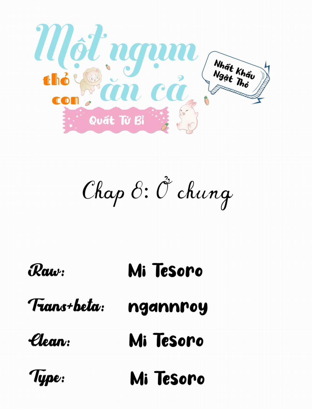 Một Ngụm Ăn Cả Thỏ Con 8 trang 0