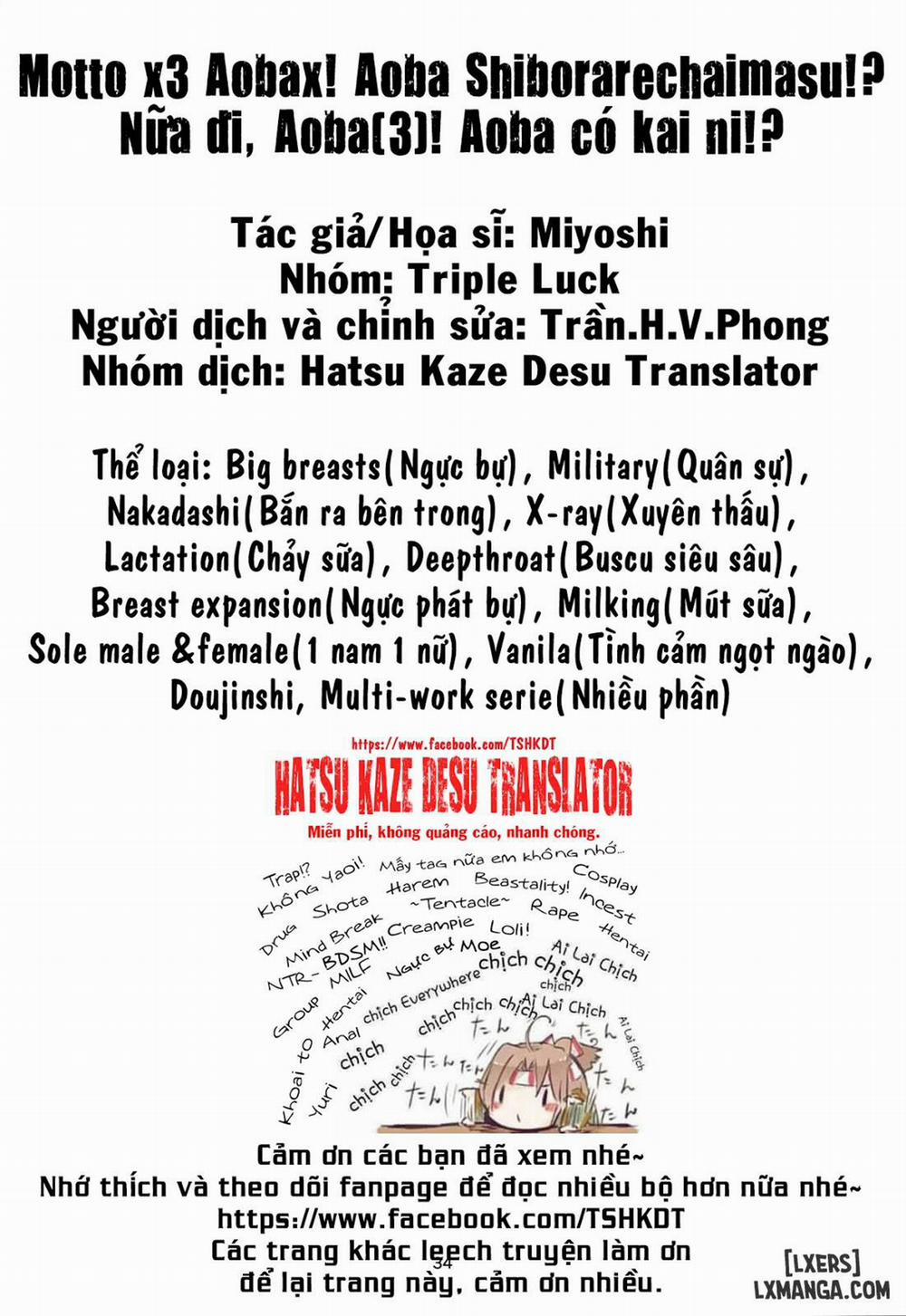 Motto x3 Aobax! Aoba Shiborarechaimasu Oneshot trang 32