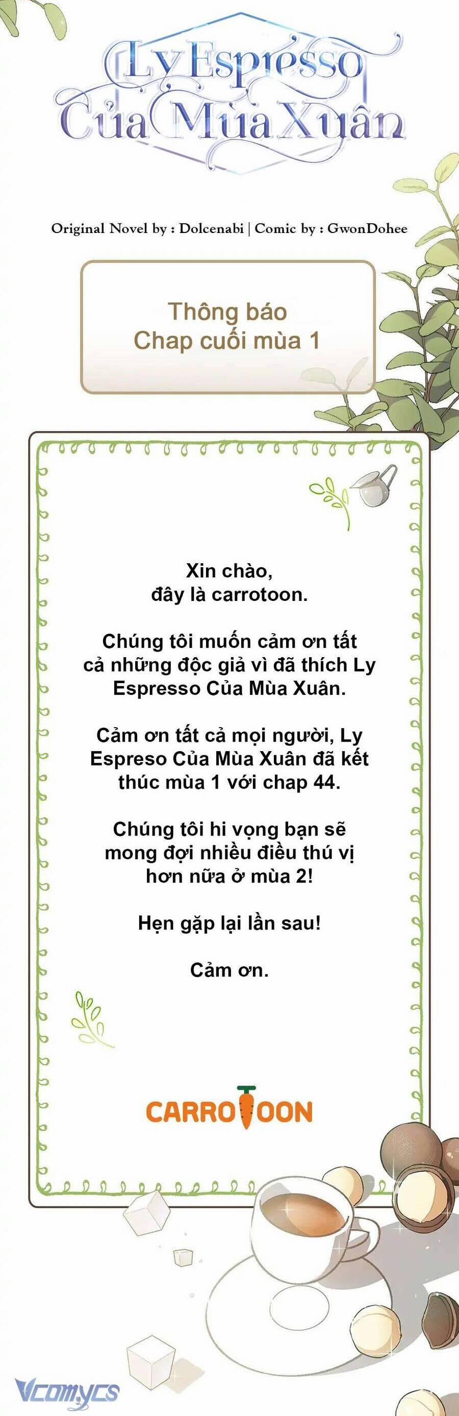 Mùa Xuân Của Espresso 44 trang 52