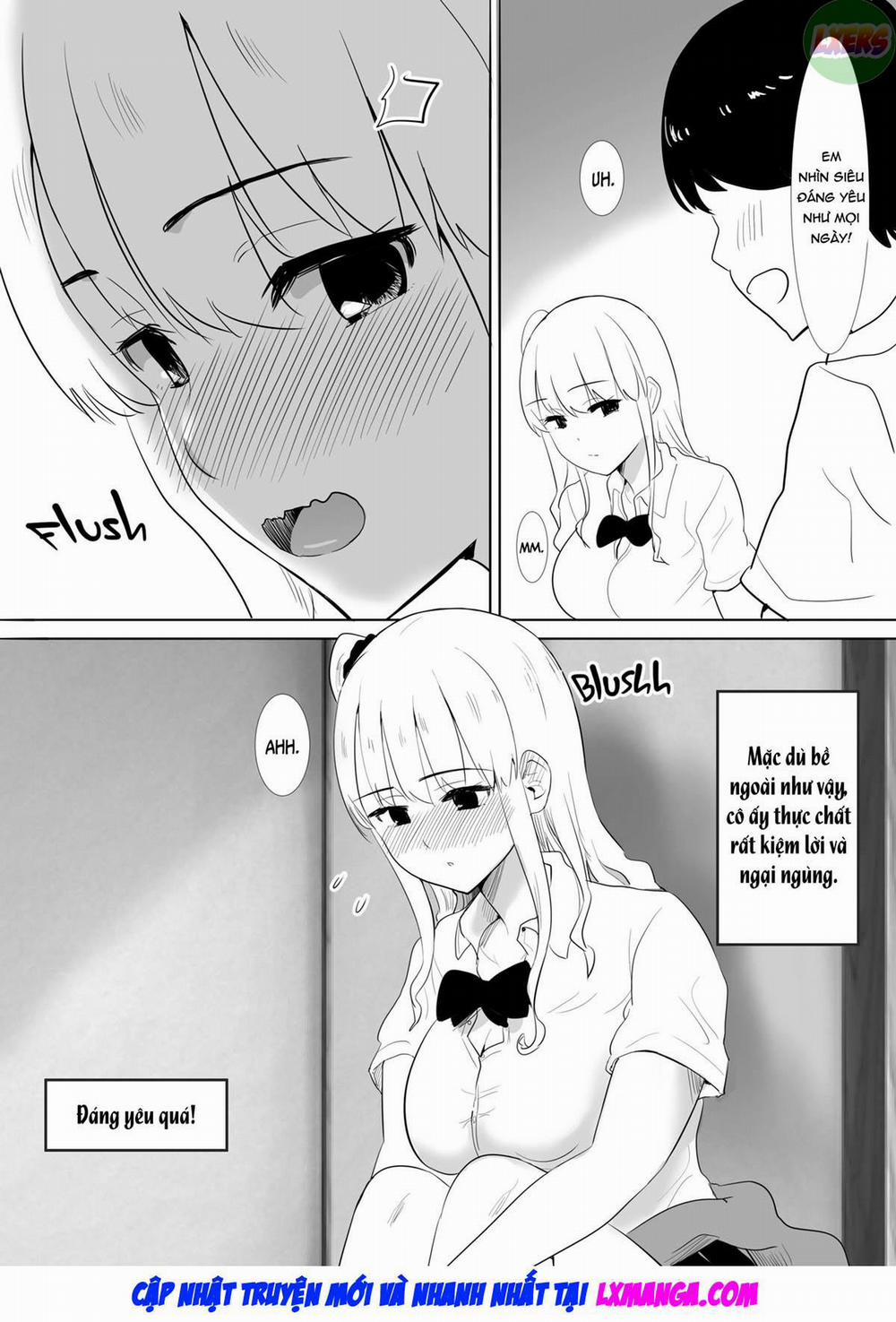 Mukuchi na Jitome Gal to Futarikiri no Bushitsu de Bunkabu Nanoni Asedaku Nakadashi Sex na Houkago Oneshot trang 6