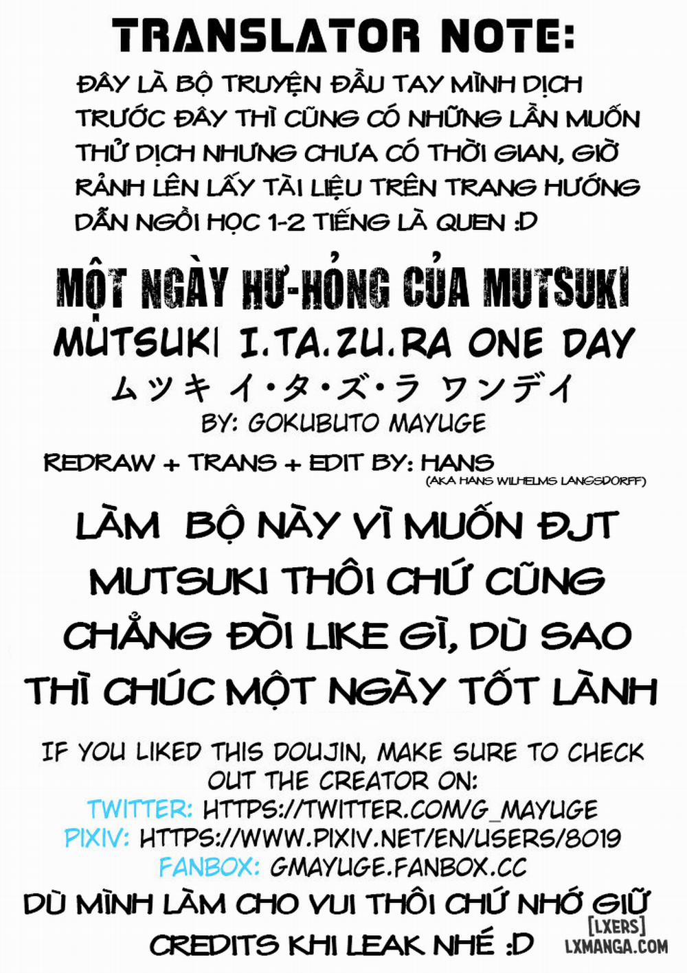 Mutsuki Itazura One Day Oneshot trang 27