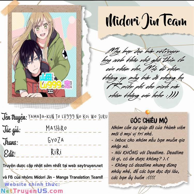 My Lv999 Love For Yamada-Kun 101 trang 1